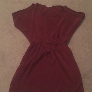 Lush open shoulder skater dress